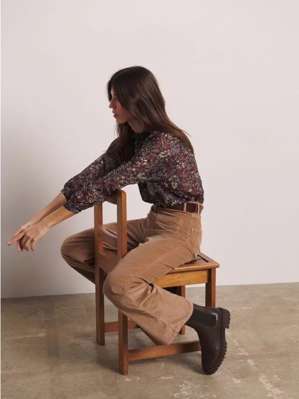 NWT ba&sh King Wide Leg Corduroy Pant Size 3 = L